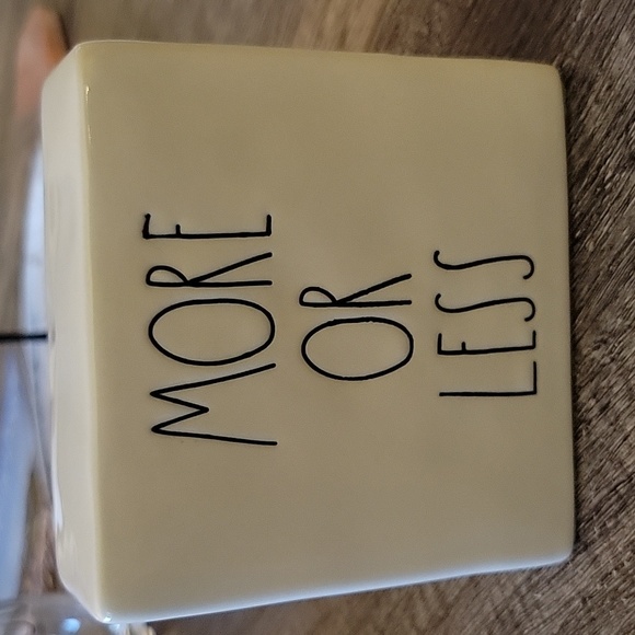 Less is More/More or Less Rae Dunn Blocl - Picture 3 of 5